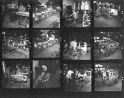 pictures of rows of cabs lined up in production